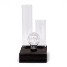 SENZA LED Table lamp with two glass vases