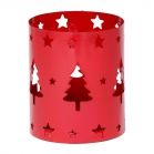 Tealight Holder Xmas Tree Red