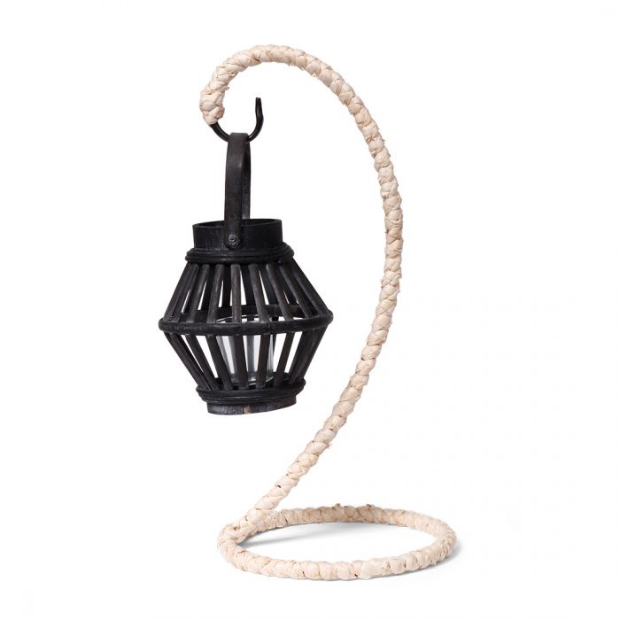 SENZA Bamboo Lantern Hanger Black - 1