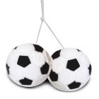 Autospiegel Voetballen Pluche Zwart/Wit