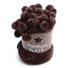 Pom Pom Plaid Solid Brown