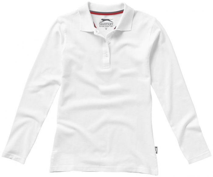 Point dames polo met lange mouwen - 1