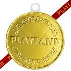 Chocolade medaille 100 mm met logo en lint