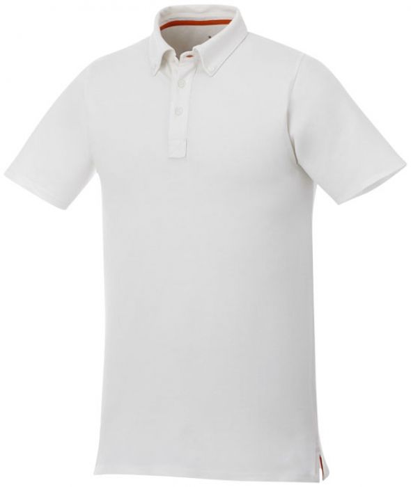 Atkinson button-down heren polo met korte mouwen - 1