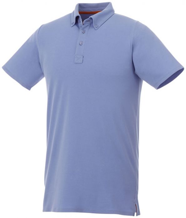 Atkinson button-down heren polo met korte mouwen - 1