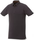 Atkinson button-down heren polo met korte mouwen