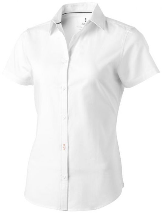 Manitoba oxford dames blouse met korte mouwen - 1