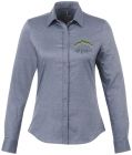 Vaillant oxford dames blouse met lange mouwen - 3