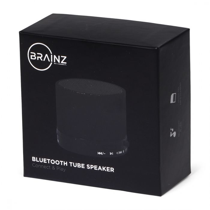 BRAINZ Tube Speaker Zwart S05 - 1