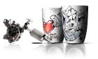 Thermocup set Tattoo, Medium 210ml set van 2 Love&Luck