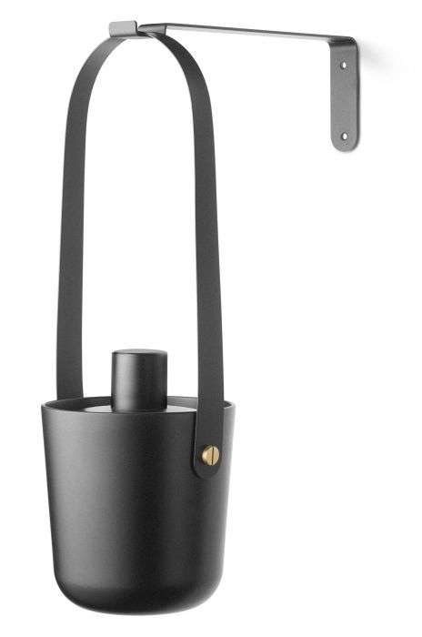 Vuurkorf/plantenbak smal, staand en hangend, staal Zwart - 1