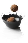 Dropp! Centerpiece Bowl, uitgevoerd in siliconen, diameter 29cm Zwart