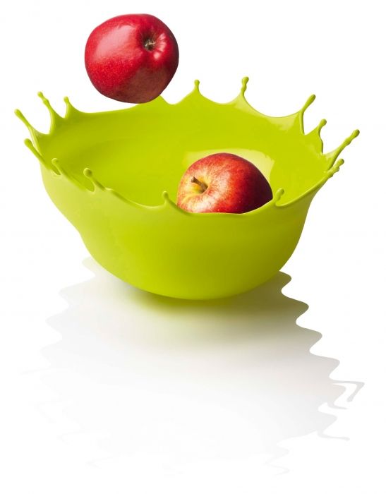 Dropp! Centerpiece Bowl, uitgevoerd in siliconen, diameter 29cm Lime groen - 1
