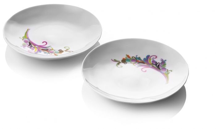 Raw Diamonds By Us, Side plate set Wit - 1