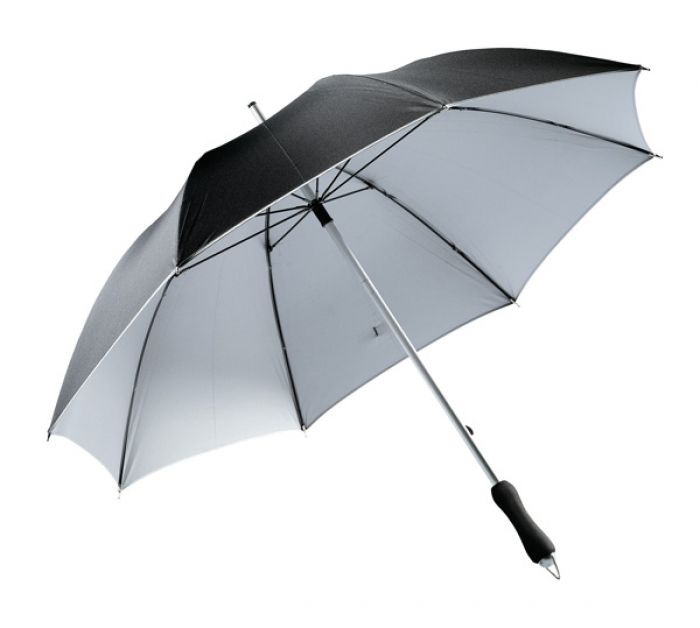 Alu-stick umbrella Joker black/silver - 1