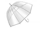 Dome Umbrella Bellevue transparent/sil.