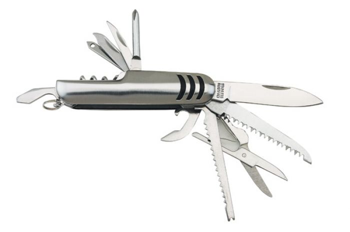 11-pcs pocket knife with stripes - 1