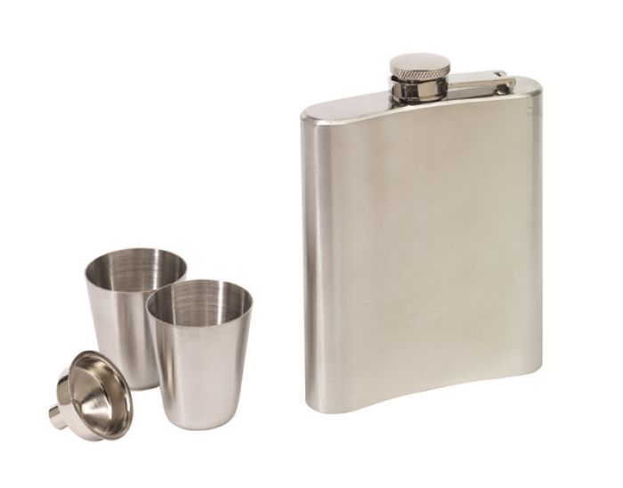 Hip flask set  4 pcs.  Cowboy  - 1