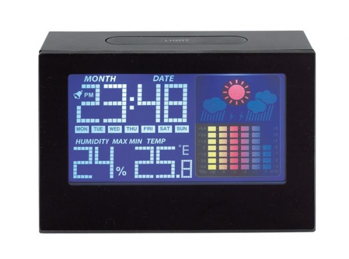 Weather forecast clock w/ color - 1