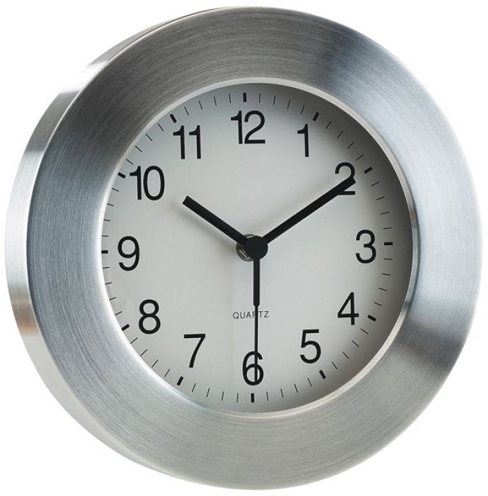 Alum. wall clock  round  Venus - 1