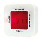 Table alarm clock  4 in 1  white - 1