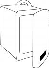 Memoholder  Cube    silver - 185