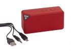 Wireless/MP3 loudsp.  CUBOID   red - 1