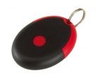 Keyring with condom  red/black