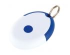 Keyring with condom  blue/white
