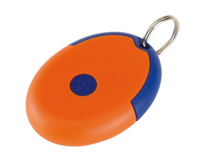 Keyring with condom  blue/orange - 1