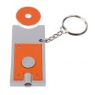 LED keyholder  Shopping   silver/orange