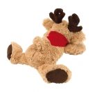 Plush dog  with navy blue triangle - 562