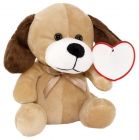 Plush dog  with navy blue triangle - 545