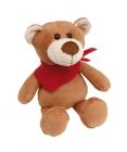 Plush bear with red triangle scarf - 1