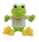 Plush frog  Bernd  with yellow - 558