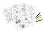 Crayons set  Rainbow   4 colour - 604