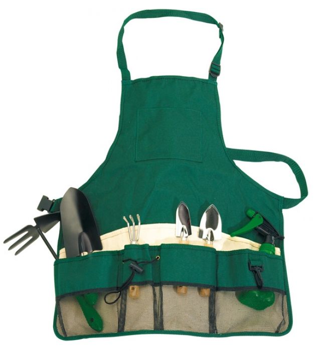 Garden Apron green/beige  Evergreen - 1