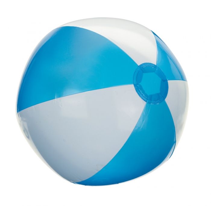Inflatable beach ball 16  Turquois/White - 1