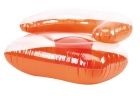 Sofa; inflat.; orange/transparent