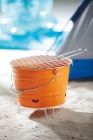 Mini BBQ Grill  Bucket   orange - 2