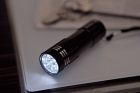 LED flashlight  Powerful  silver - 3