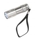 LED flashlight  Powerful  silver - 1