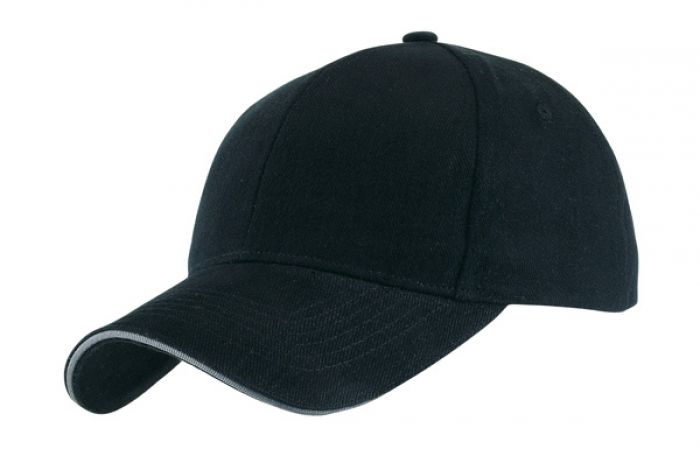 SANDWICH-CAP HEAVY BRUSH. black - 1