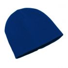 knitting hat 100% acrylic navy/royal - 1