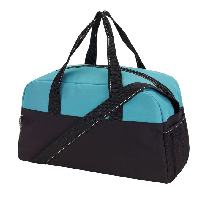 Sports bag  Fitness  300D black/turquo - 1