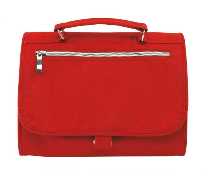 Cosmetic bag  Star  300D  red/grey - 1