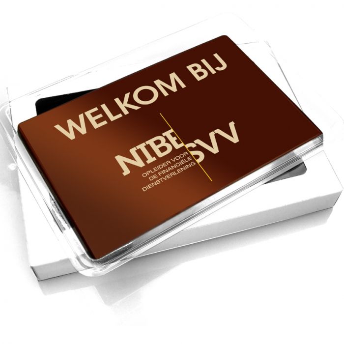 Logochocolade tablet groot - 1