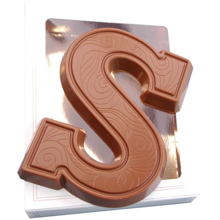 Chocoladeletter S doublet 165 gram - 1