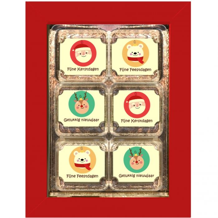 6 Kerstbonbons geschenkdoos - 1