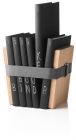 Bookbinder, boekenstandaard 3 delig, hout met rubberen band,Large Eiken